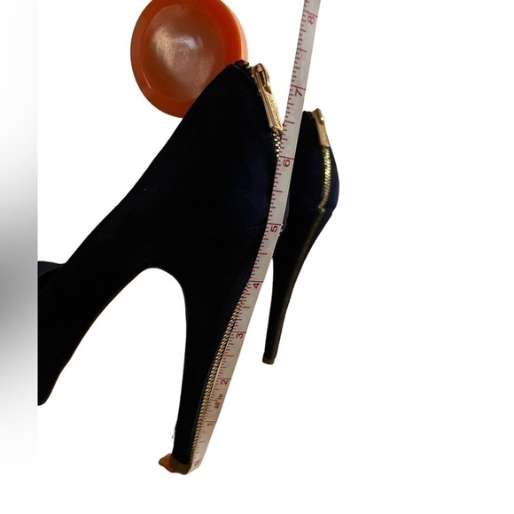 𝅺ALDO Women’s Platform Blue Suede Heels Size 7.5 - Picture 4 of 14